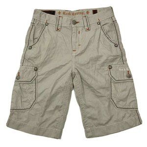 Rock Revival Mens Cargo Shorts Beige Size 29 x 12
